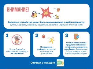 Памятка "О действиях при обнаружении бесхозного предмета"